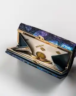 Peterson Portfel skórzany niebieski PTN 42108-ONBF