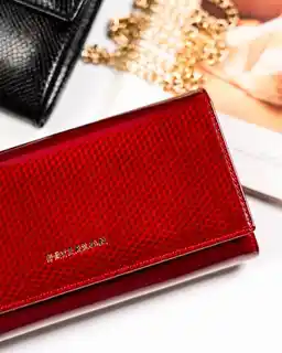 Peterson Portfel skórzany PTN 42122-SBR czerwony