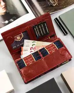 Peterson Portfel skórzany PTN 421431-MD fioletowy