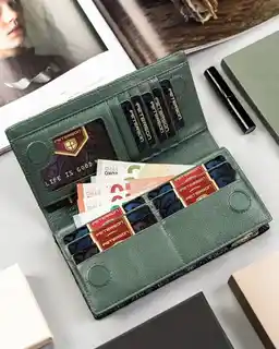 Peterson Portfel skórzany PTN 421431-MD zielony