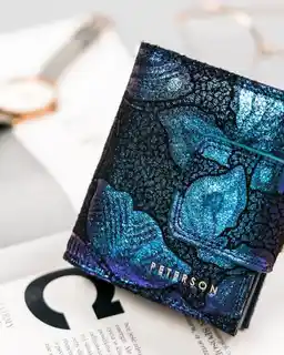 Peterson Portfel skórzany PTN 42329-ONBF niebieski