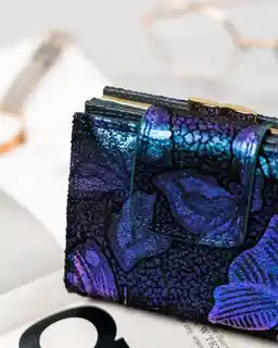 Peterson Portfel skórzany PTN 42329-ONBF niebieski