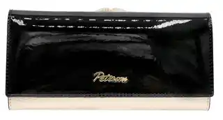 Peterson Portfel skórzany PTN LJ-721 czarny