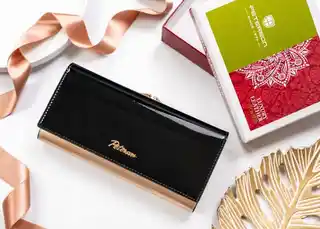 Peterson Portfel skórzany PTN LJ-721 czarny