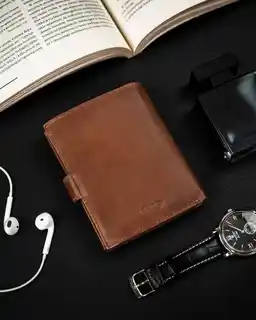 Peterson Portfel skórzany PTN N005L-PCA brązowy