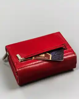 Peterson Portfel skórzany PTN RD-02-GCL-Y czerwony