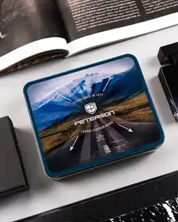Peterson Skórzany męski portfel PTN 340.03