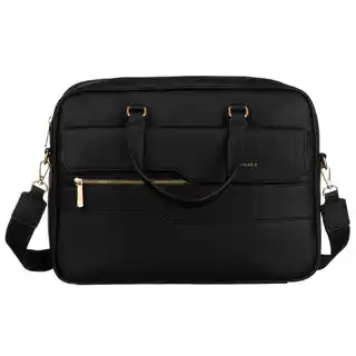 Peterson Torba na laptopa PTN 8100, czarna, nylonowa, z kieszenią na akcesoria