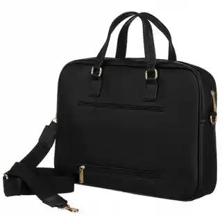 Peterson Torba na laptopa PTN 8100, czarna, nylonowa, z kieszenią na akcesoria