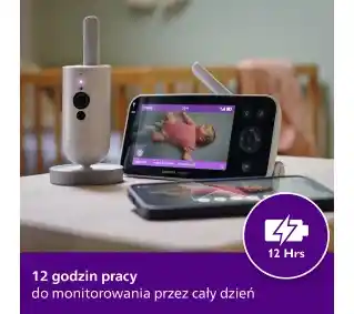 Philips-avent Niania elektroniczna PHILIPS Avent SenseIQ Full HD śledzi oddech SCD971/26