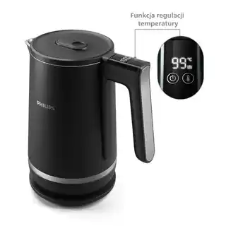 PHILIPS Czajnik bezprzewodowy HD9396 90 Seria 7000 Czarny