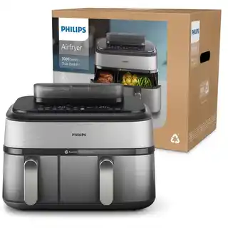 Philips Frytkownica beztłuszczowa AIRFRYER 9L 2750W NA555 00 DWA KOSZE