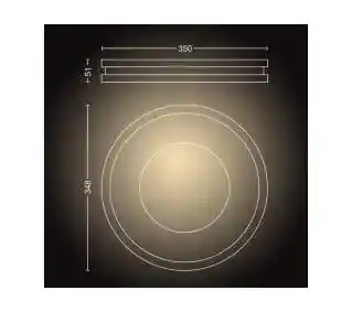 Philips Hue White Ambiance Being 929003055101 Czarny Lampa sufitowa