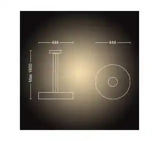 Philips Hue White Ambiance Fair 929003054501 Czarny Lampa sufitowa