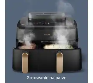 Philips Ovi Dual Basket NA552 00 2750W 9l Aplikcja mobilna Gotowanie na parze Air fryer