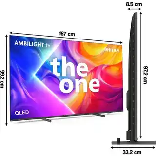 Philips Telewizor 75PUS9010 75 QLED 4K 144Hz VRR Titan OS Ambilight x3 Dolby Atmos Dolby Vision HDMI 2.1