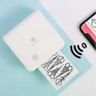 Phomemo Drukarka M02 Pro, USB, biały, kompaktowa, mobilna, szybka, bezprzewodowa, drukowanie termiczne