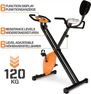 Physionics Składany rower treningowy, 92 x 50 x 110 cm