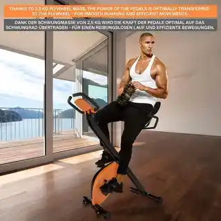 Physionics Składany rower treningowy, 92 x 50 x 110 cm