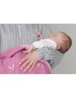 Piapimo kocyk bawełniany Pszczólki Handyblanky 80x100cm różowy