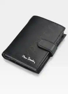 Pierre Cardin portfel męski skórzany TILAK09 331A, czarny, z miejscem na karty i banknoty