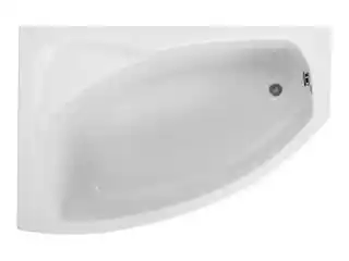 Polimat Frida Wanna narożna asymetryczna 150x90 cm wersja lewa biała 00283