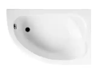 Polimat Standard Wanna narożna asymetryczna 130x85 cm wersja prawa biała 00343