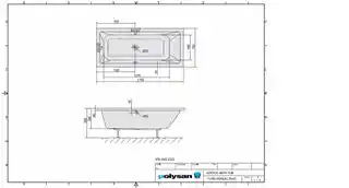 Polysan MIMOA wanna prostokątna 170x75x39cm biały 71709