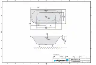 Polysan VIVA R wanna asymetryczna 185x80x47cm akrylowa do zabudowy biała 72129