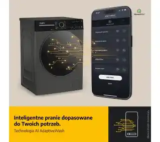 Pralka Whirlpool AutoDose MXWM07GADSPL Funkcje AI AdaptiveWash 10kg 1400obr/min Zdalne sterowanie