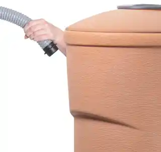 Prosperplast WallycanTerakota zbiornik na deszczówkę 270L brązowy, model IDWA270