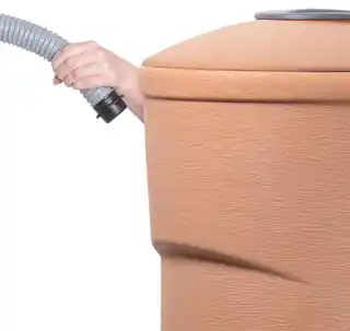 Prosperplast WallycanTerakota zbiornik na deszczówkę 270L brązowy, model IDWA270