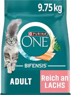 Purina One Adult łosoś ze zbożem pełnoziarnistym - 9,75 kg karma sucha