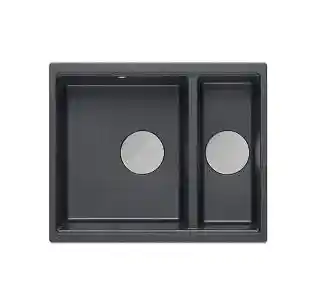 Quadron Logan 150 HCQL5646U8 BS Zlewozmywak prostokątny granitowy Black Diamond stal szlachetna