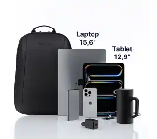 QUALO QPS-W-BZ01 wodoodporny 15,6 Czarny Plecak na laptopa
