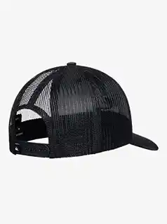 Quiksilver Czapka z daszkiem AQYHA04793 czarna męska, bawełniana, regulowana, kolekcja Grounder, trucker