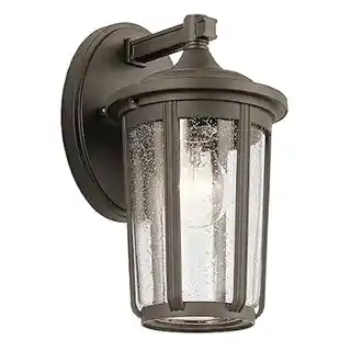 Quintiesse Kinkiet zewnętrzny Fairfield M, stal, stary brąz, industrialny, IP44