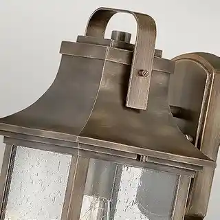 Quintiesse kinkiet zewnętrzny Grant S, oksydowany brąz, industrialny, IP65, stal, 30cm