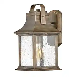Quintiesse kinkiet zewnętrzny Grant S, oksydowany brąz, industrialny, IP65, stal, 30cm
