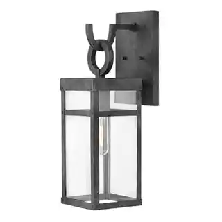 Quintiesse Kinkiet zewnętrzny PORTER M, stalowy, cynk, industrialny, nowoczesny, IP65, 30cm