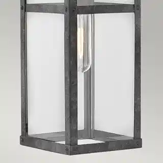Quintiesse Kinkiet zewnętrzny PORTER M, stalowy, cynk, industrialny, nowoczesny, IP65, 30cm