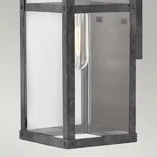 Quintiesse Kinkiet zewnętrzny Porter S, stal cynkowana, industrialny, IP65, nowoczesny, oświetlenie ścienne, model QN-PORTER-S-DZ