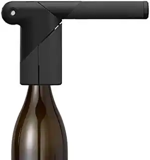 Rabbit korkociąg dźwigniowy Axis z nożykiem do folii, stal nierdzewna, ergonomiczny, mechanizm dźwigniowy, funkcja odkręcania folii