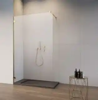 Radaway Essenza Pro Gold 90x200 kabina Walk-in złoty połysk/szkło przejrzyste