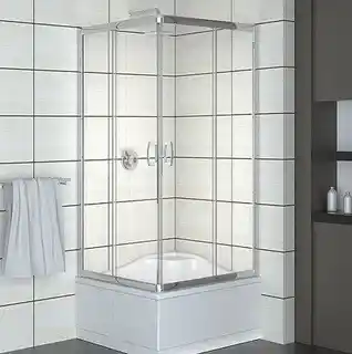 Radaway Premium Plus C 1700 Kabina prysznicowa kwadratowa 80x80cm profile chrom szkło brązowe
