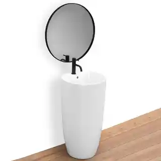 Rea Anya umywalka wolnostojąca, ceramika, biały, 650x400mm, bez otworu, model REA-U6503