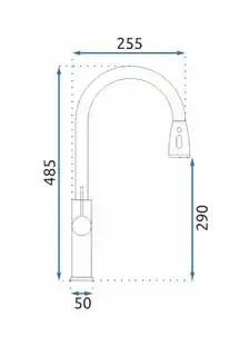 Rea Bateria Nest B6601 Nikiel szczotkowany