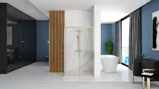 Rea K4902 Solar Gold kabina prysznicowa 900x1200x1950 szkło transparent