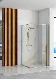 Rea K4907 Fargo L Gold Kabina prysznicowa bez brodzika 800x1000x1900 transparent uniwersalny kierunek