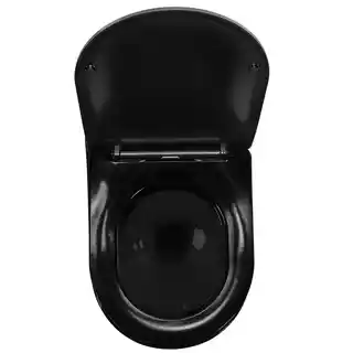 Rea misa WC podwieszana Carlo Flat Mini rimless złota czarna, model C8990